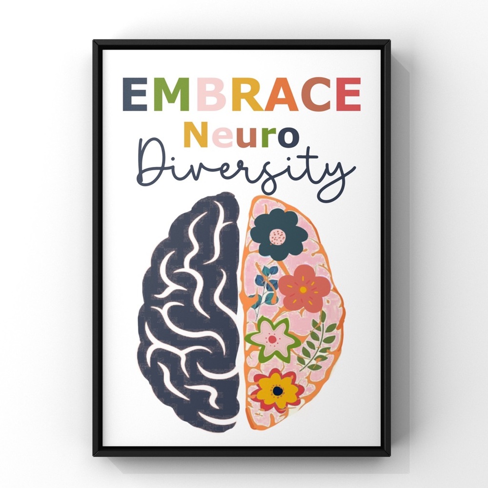 ✨Art Print✨Neurodiversity, Original Illustration, Classroom Art, Office Art